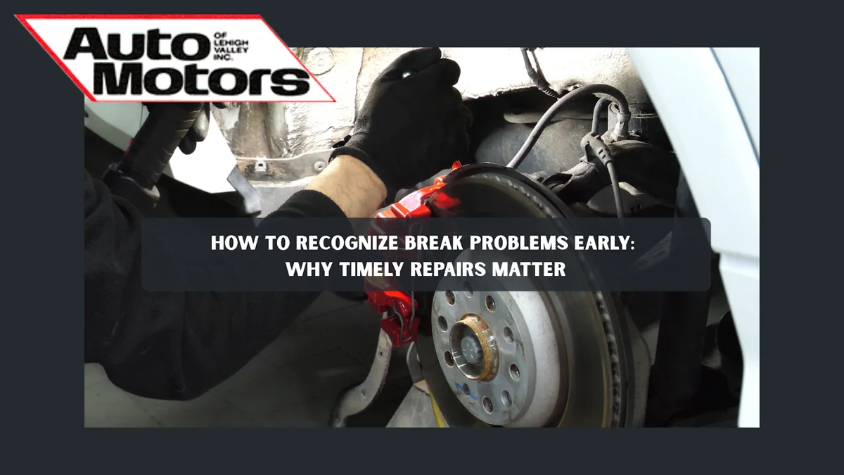 Mechanic examining vehicle brake system